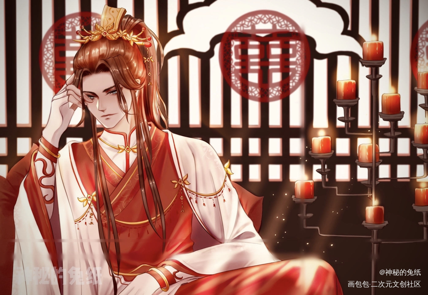 一只待嫁中的婚服师尊尊_二哈和他的白猫师尊燃晚古风平涂我要上首推同人我要上首页板绘绘画绘画作品