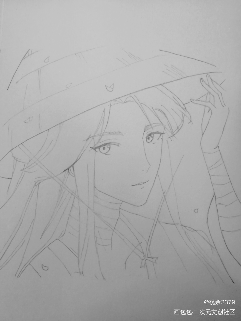 官图临摹_天官赐福花怜手绘临摹绘画作品