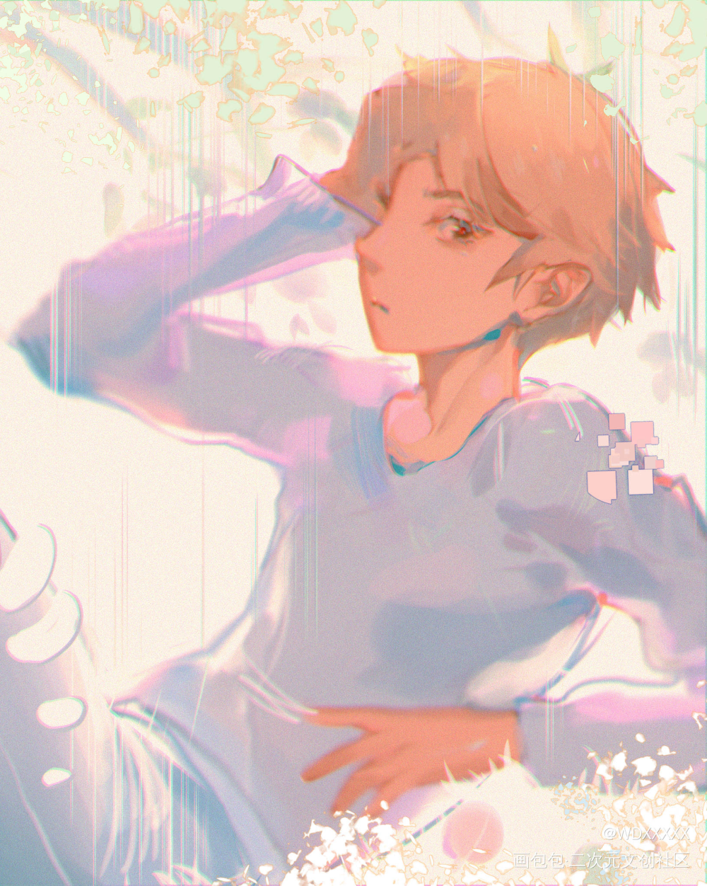 无题_日系头像插画原创绘画作品