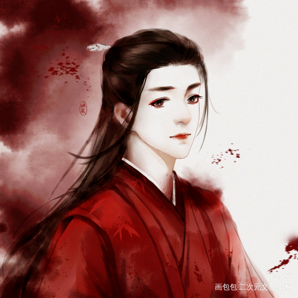 摸了一个红衣老温_山河令古风绘画作品
