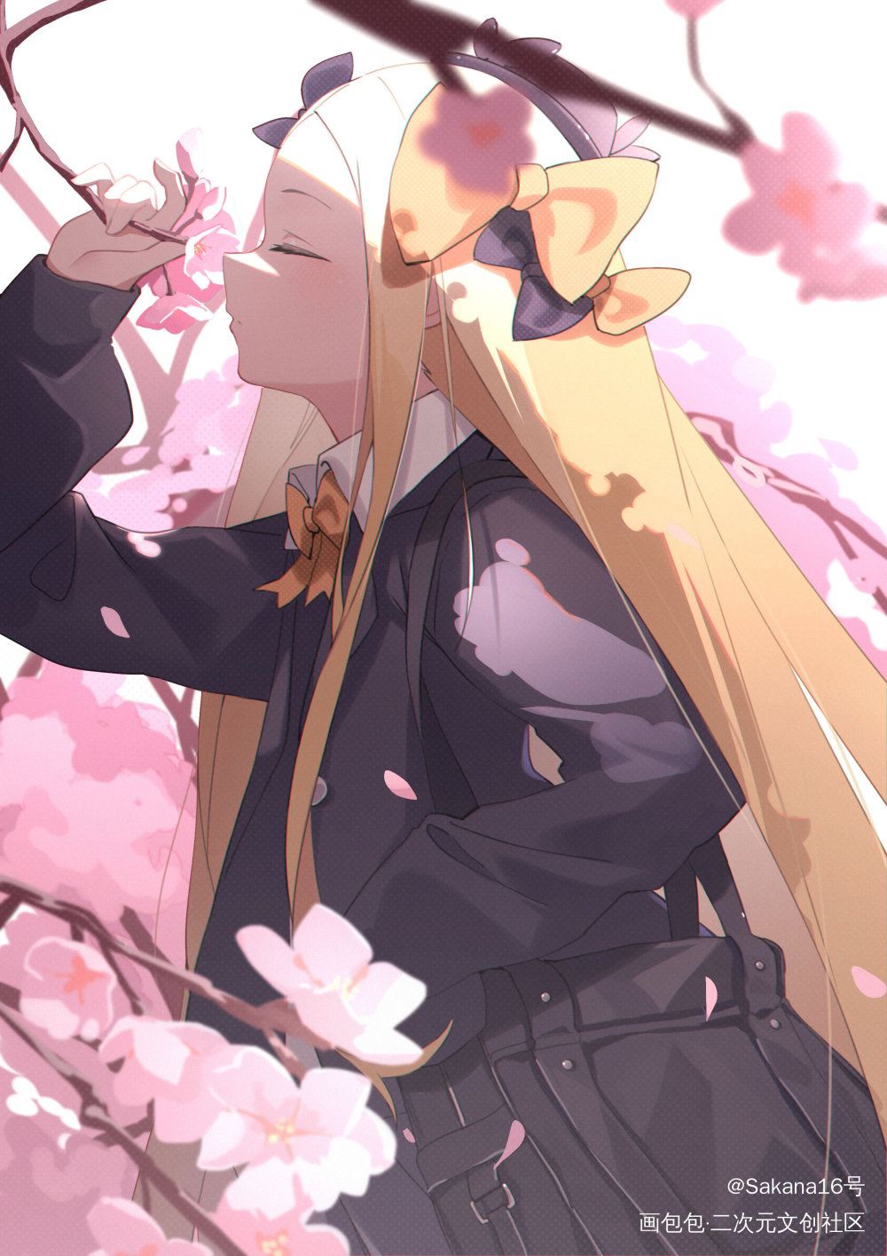樱_FGO阿比盖尔日系同人绘画作品