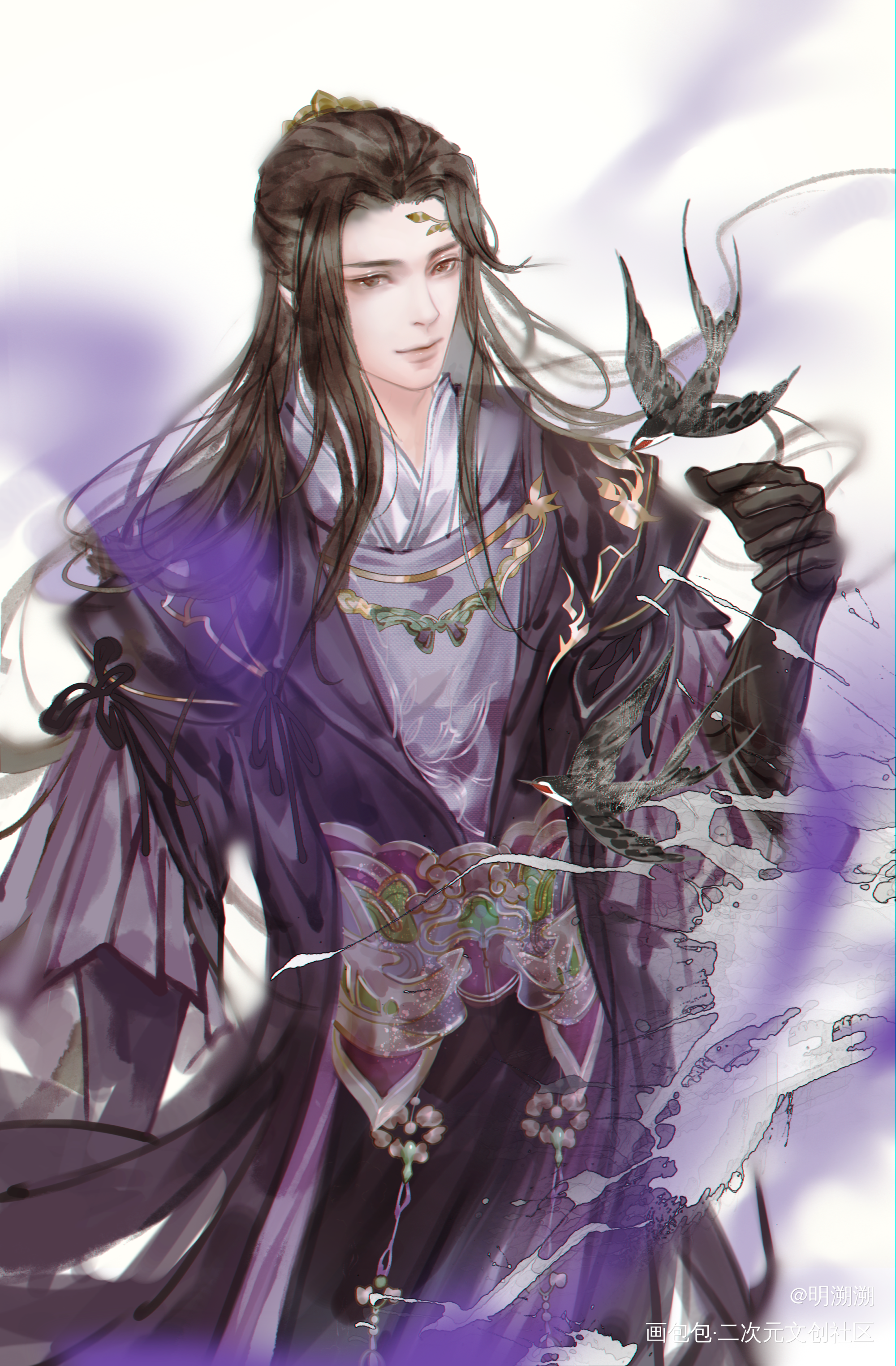 花哥新校服_剑网3花哥万花古风同人绘画作品