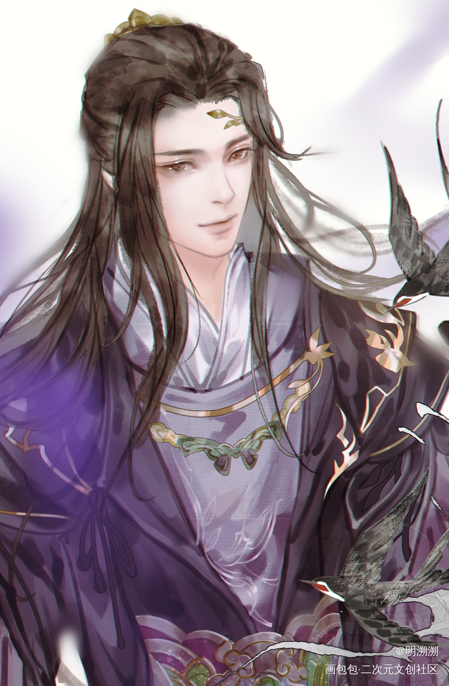 花哥新校服_剑网3花哥万花古风同人绘画作品