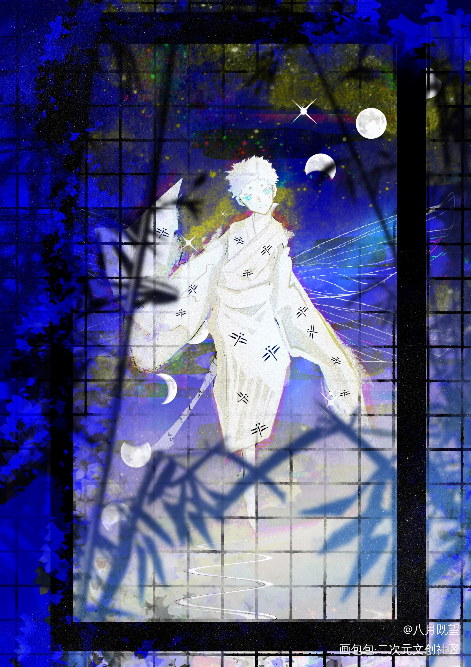 _咒术回战五悠虎杖悠仁五条悟插画同人绘画作品