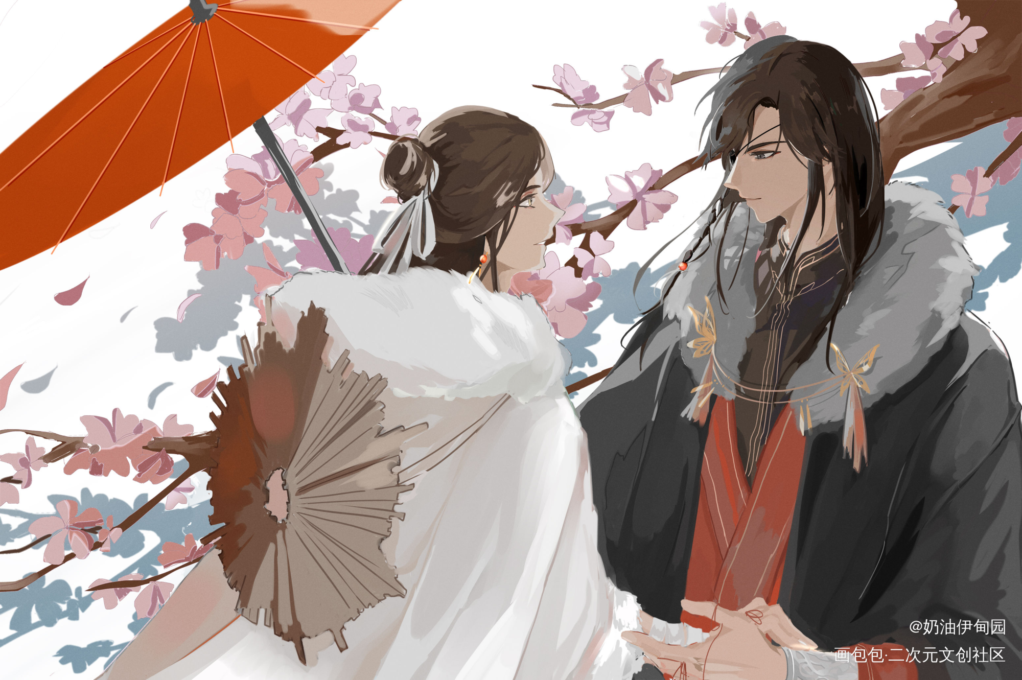 事花怜_天官赐福花怜绘画作品