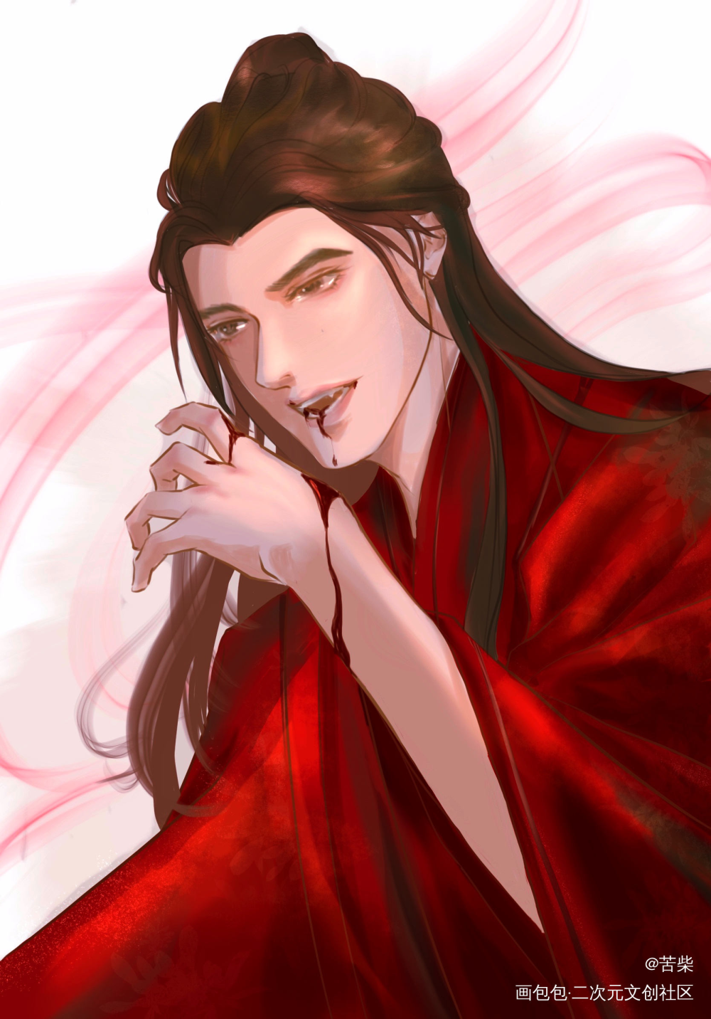 战损谷主_山河令古风priest绘画作品
