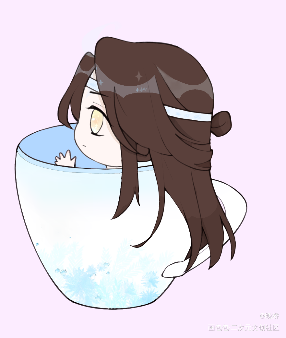 和西南的合绘！_魔道祖师蓝忘机Q版绘画作品
