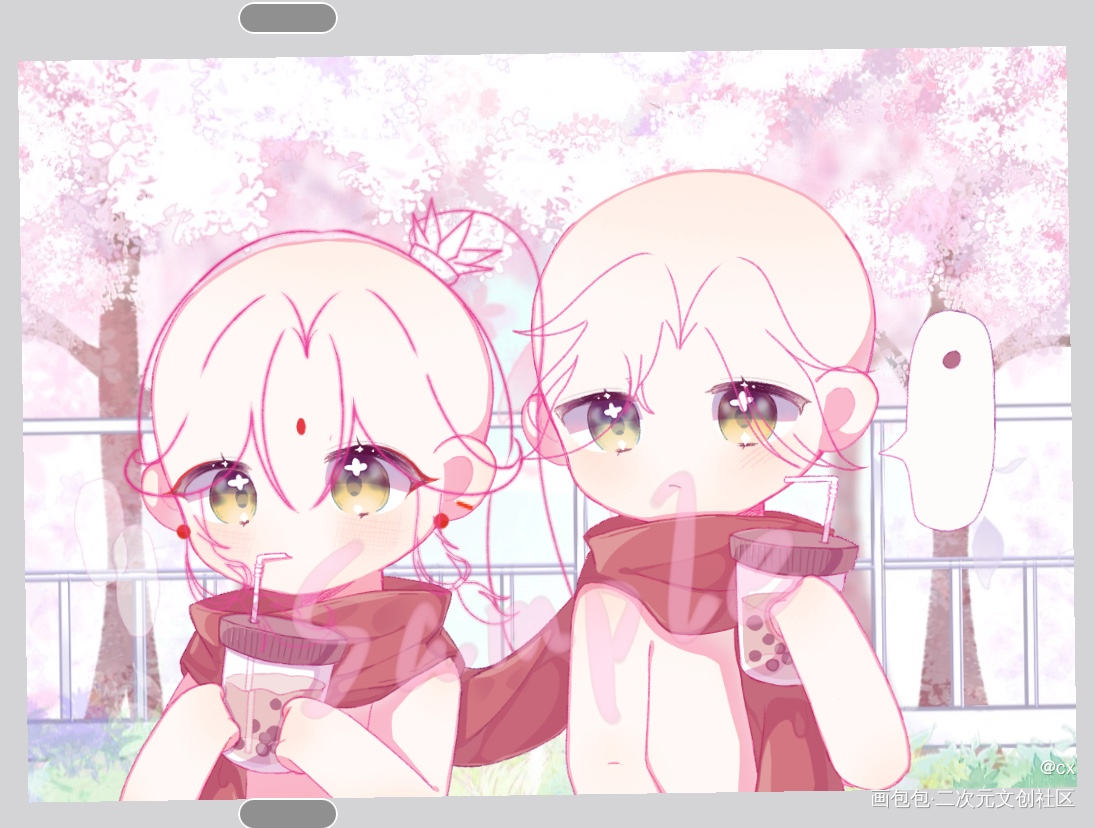 没画完_天官赐福花怜模板绘画作品