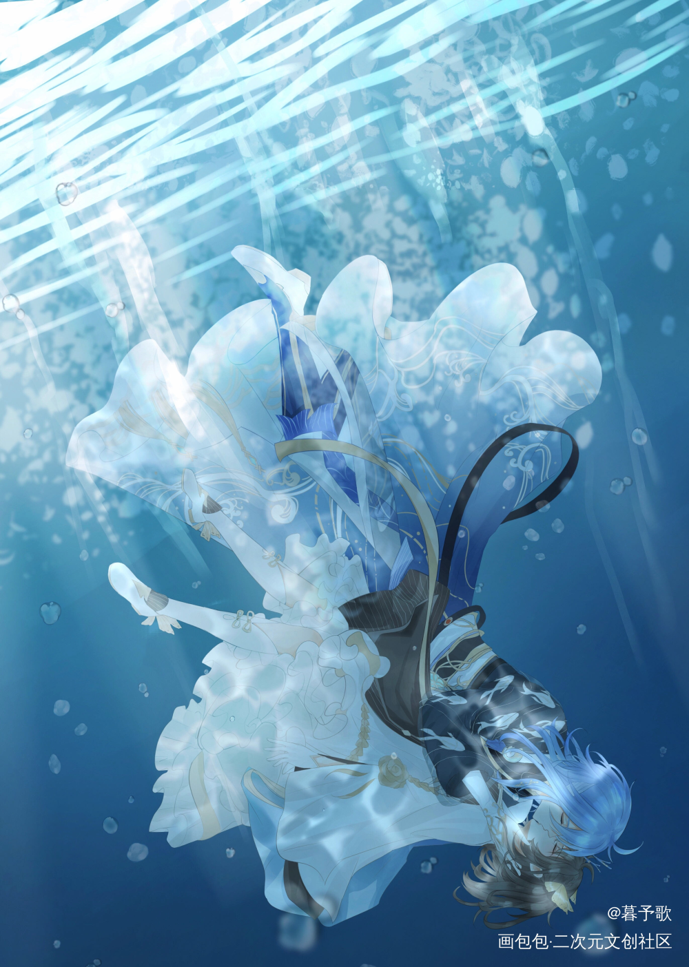 碧海澄空剧情里的初见_食物语风生水起绘画作品