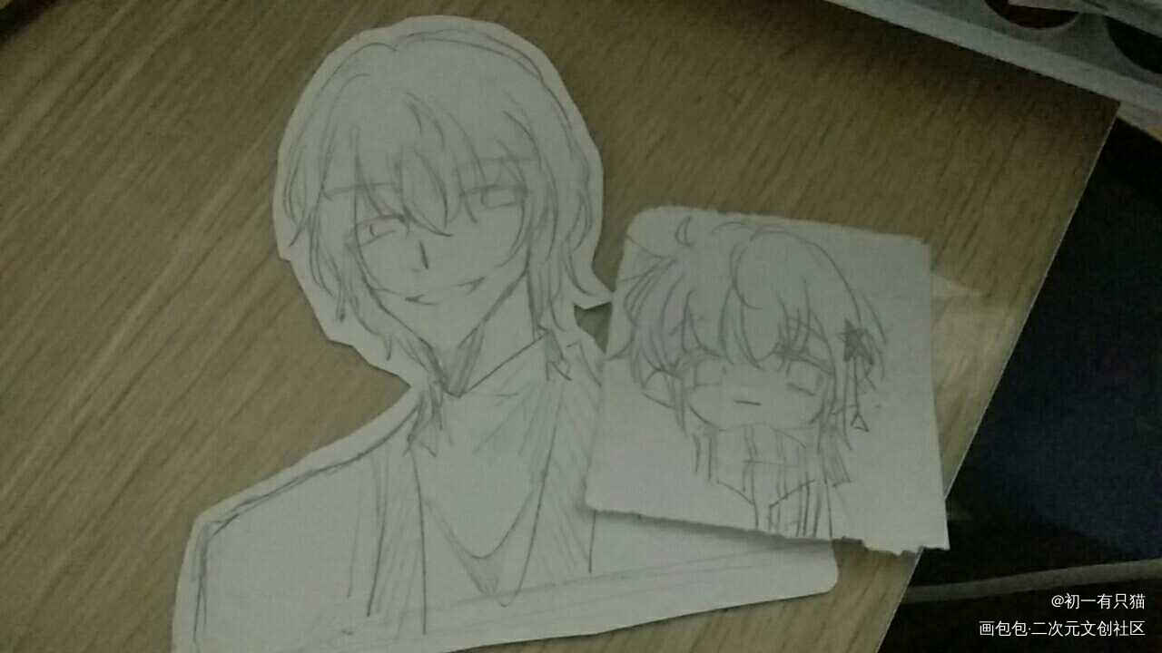 混更~_手绘摸鱼绘画作品