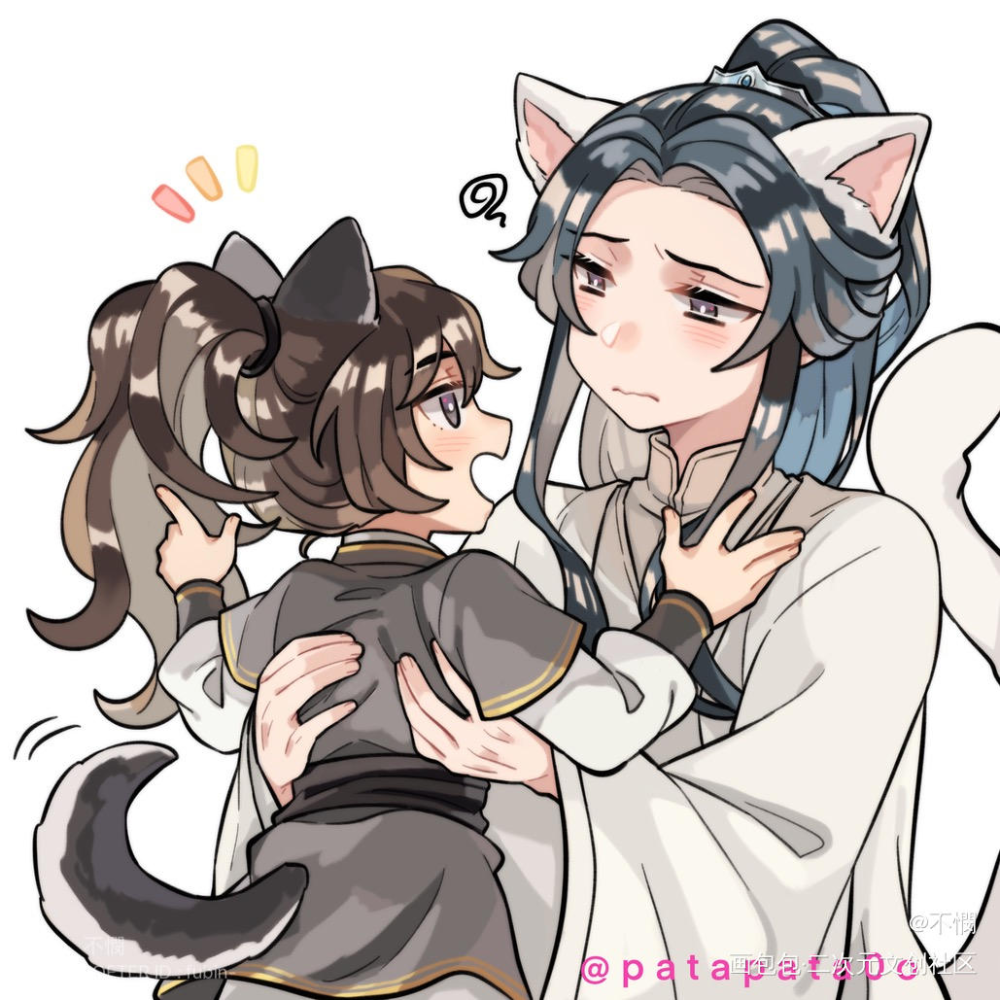 小狗子话太多了www_二哈和他的白猫师尊燃晚墨燃楚晚宁平涂同人绘画作品