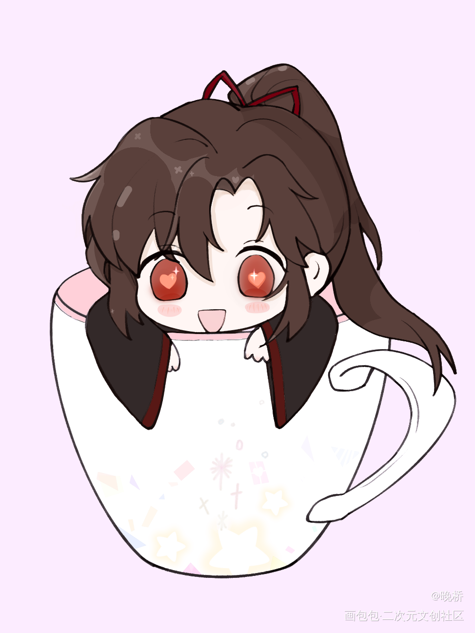 是和西南宝子的合绘！_魔道祖师魏无羡Q版绘画作品