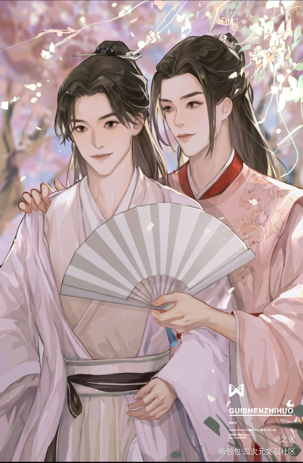 温周贴贴_山河令绘画作品