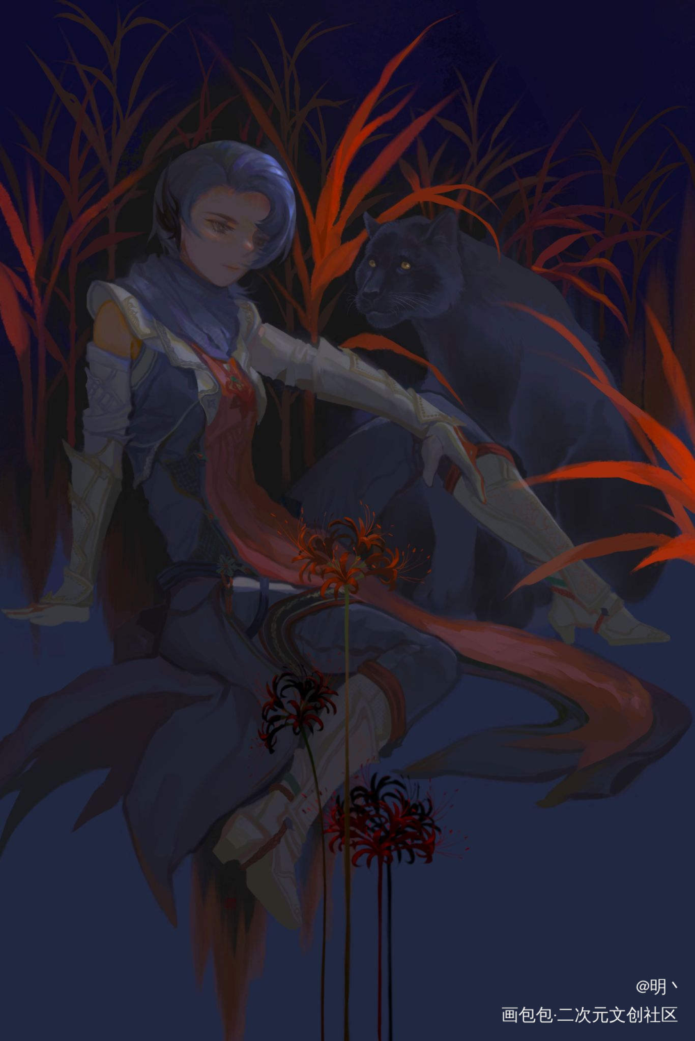 一只雪娘_剑网3凌雪阁绘画作品