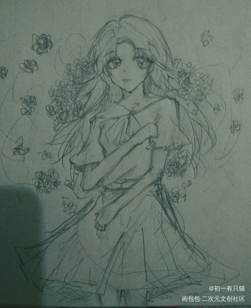 打卡~_手绘摸鱼绘画作品