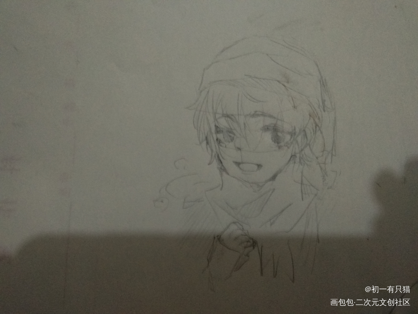打卡~_手绘摸鱼绘画作品