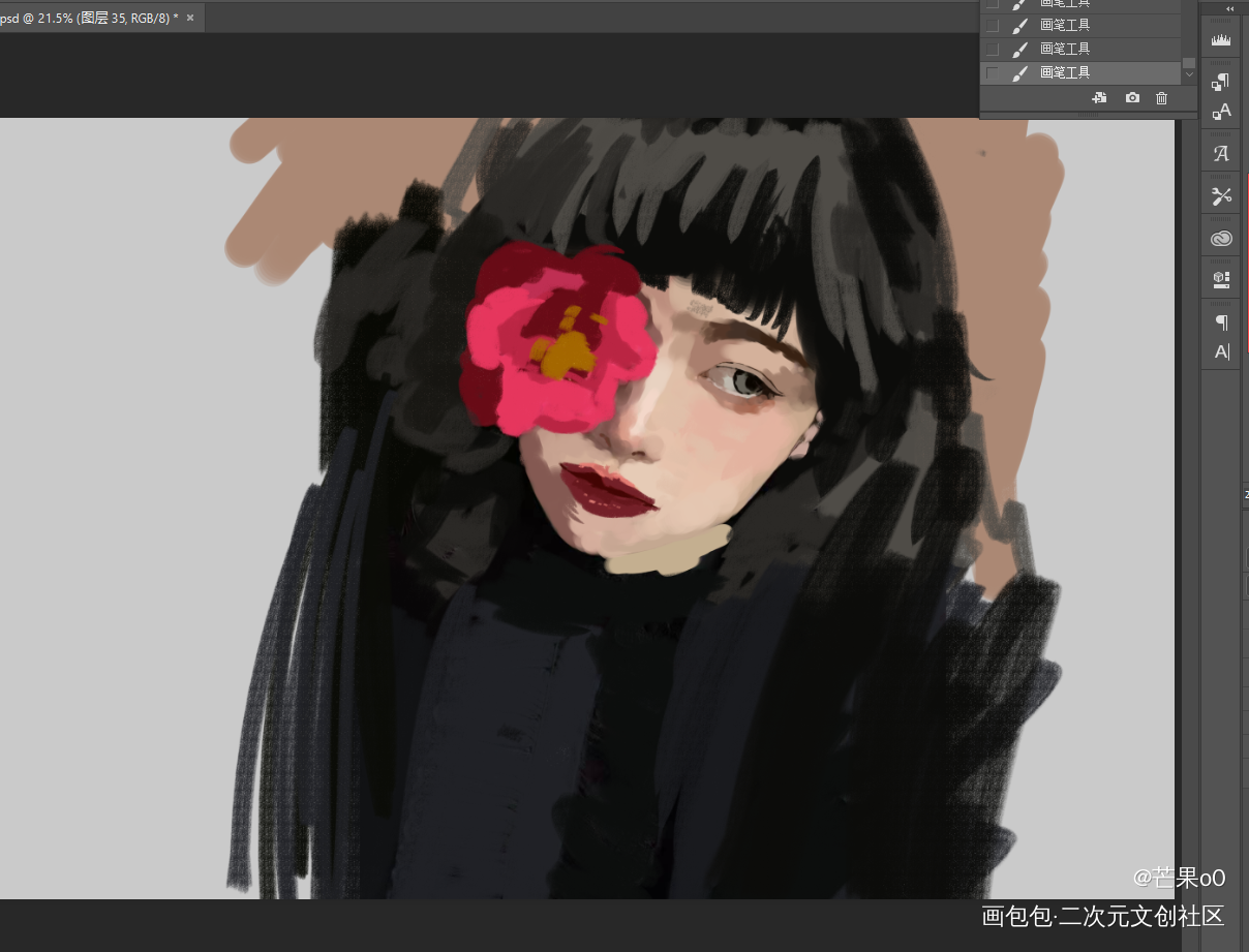 速涂_厚涂我要上首推苔源速涂绘画作品