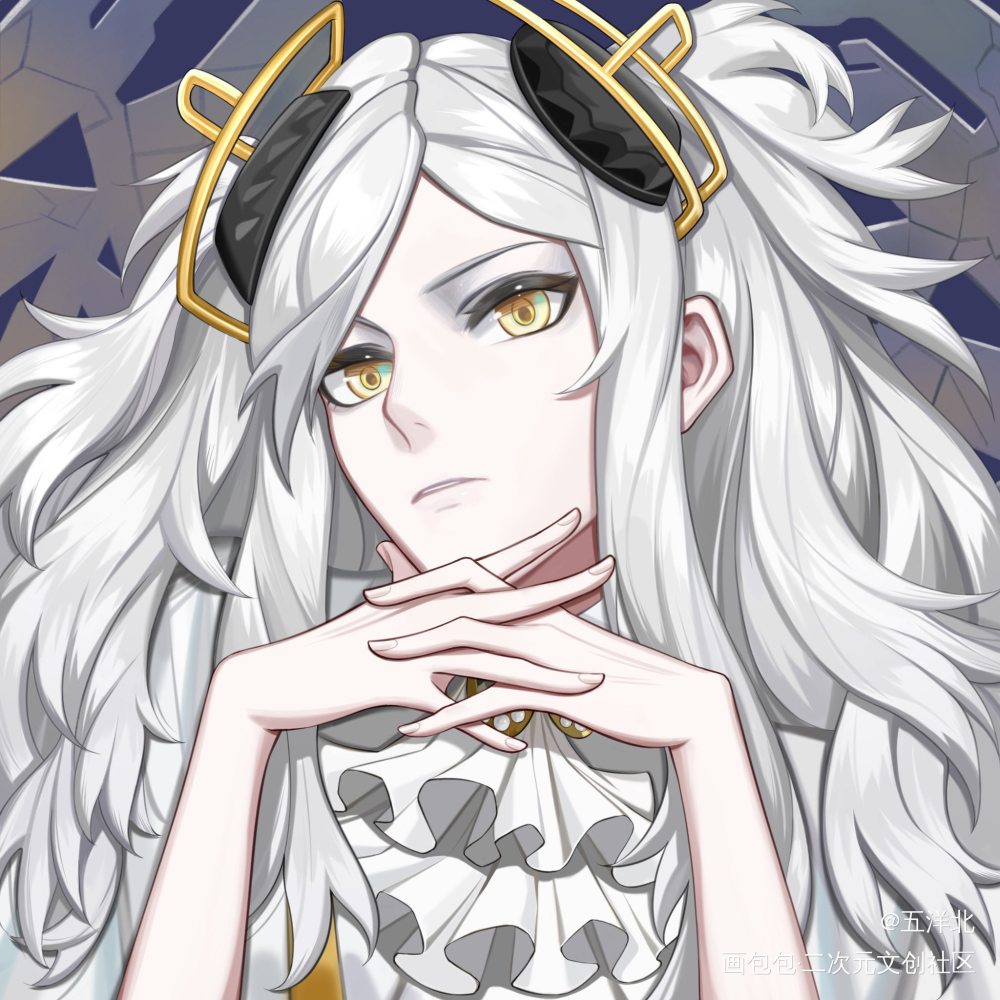 _卡莲头像插画白夜极光绘画作品