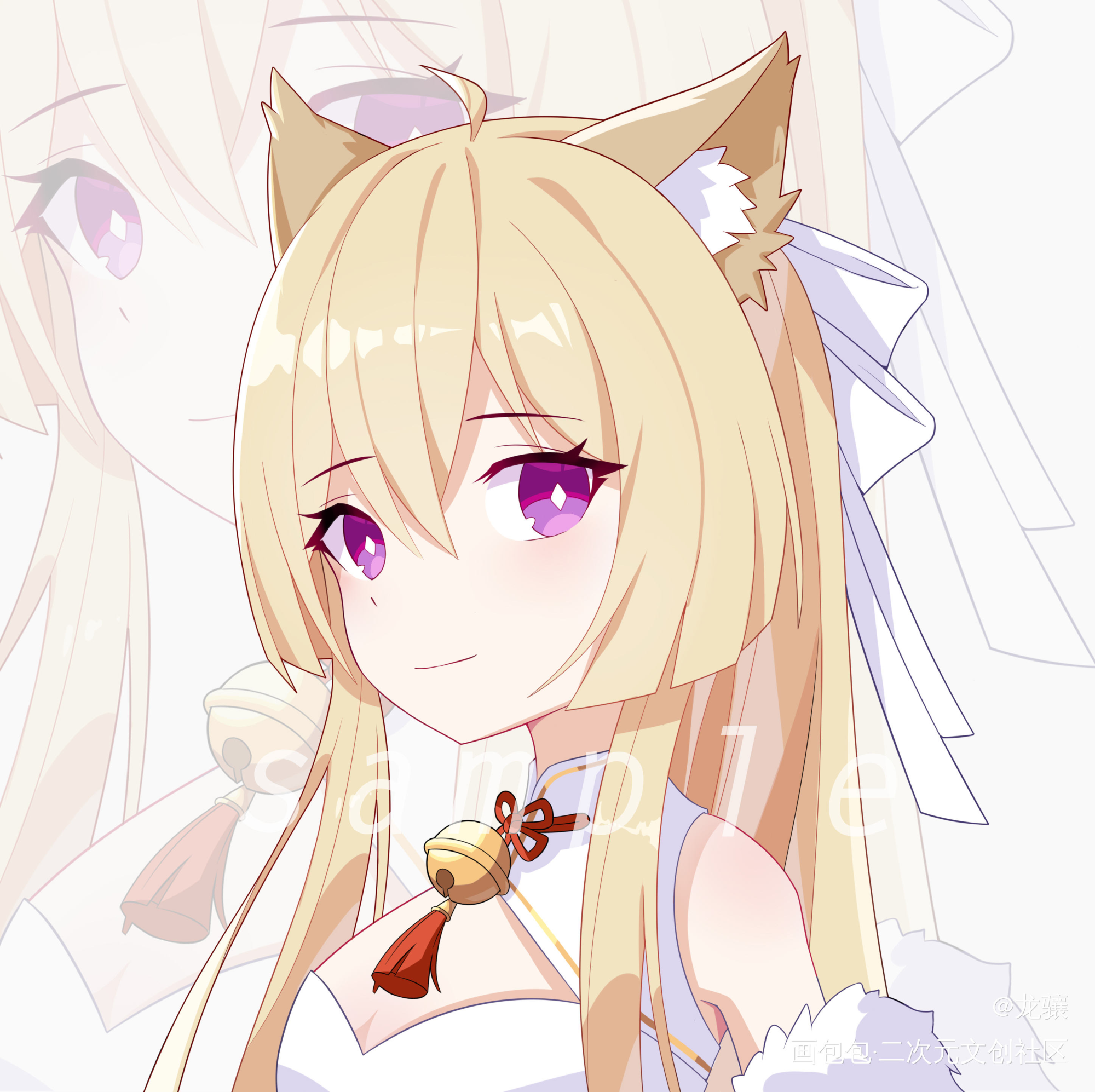 可爱大头_平涂日系约稿原创绘画作品