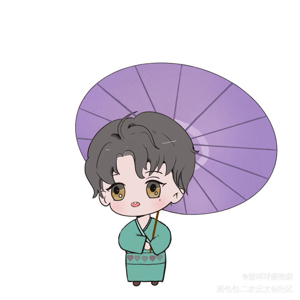 等黎叔叔～_谁把谁当真妹叔赵锦辛Q版绘画作品