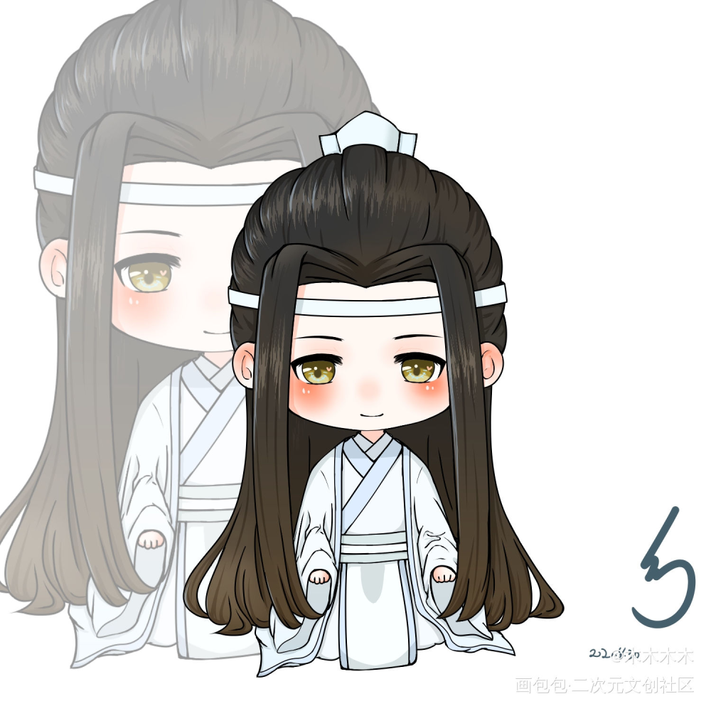 汪叽_魔道祖师忘羡手绘Q版绘画作品