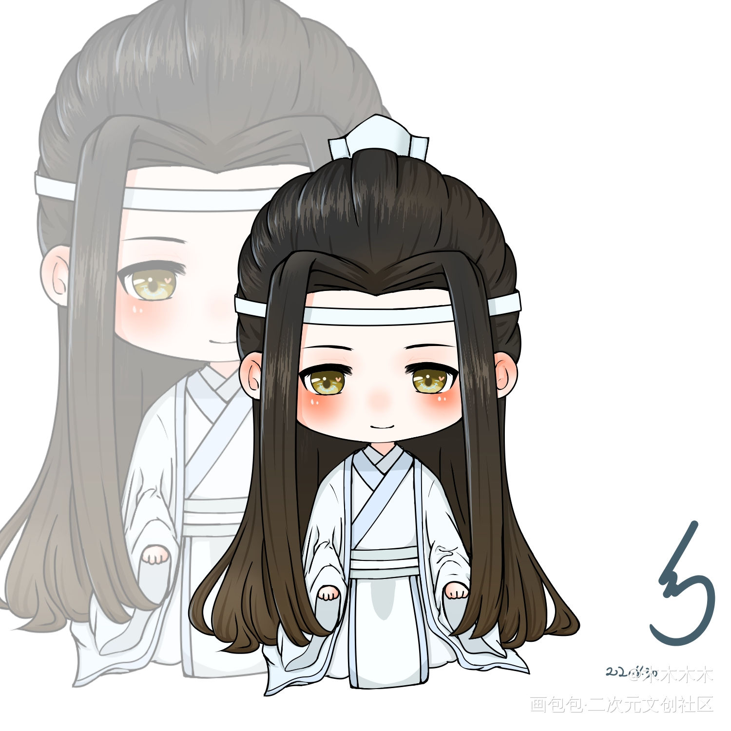 汪叽_魔道祖师忘羡手绘Q版绘画作品