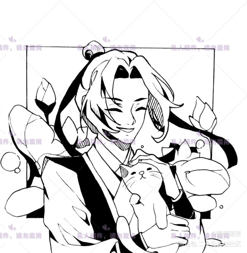 莲花坞的少年澄_魔道祖师江澄手绘古风同人绘画作品