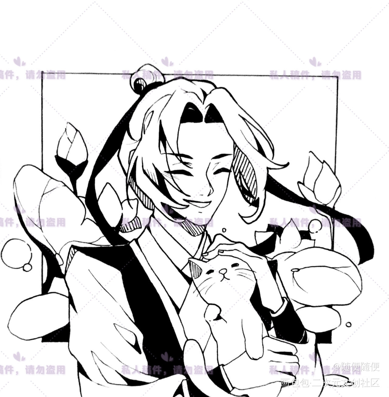 莲花坞的少年澄_魔道祖师江澄手绘古风同人绘画作品