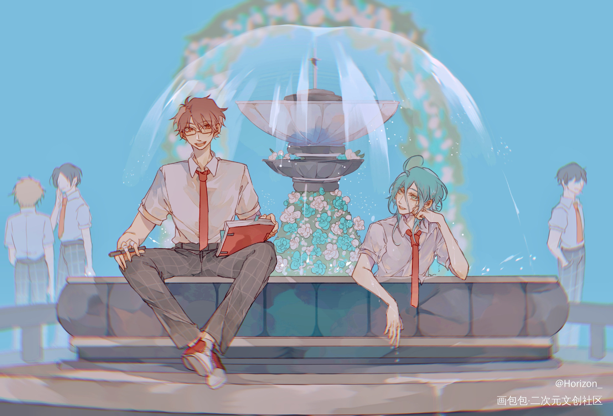 我再堆。。_偶像梦幻祭千奏ES绘画作品