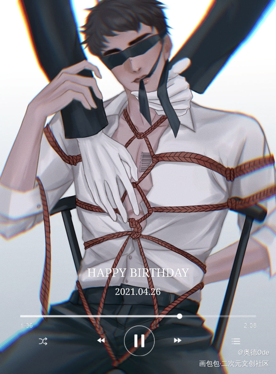 四火哥哥生日快乐_火焰戎装188男团宫任任燚绘画作品
