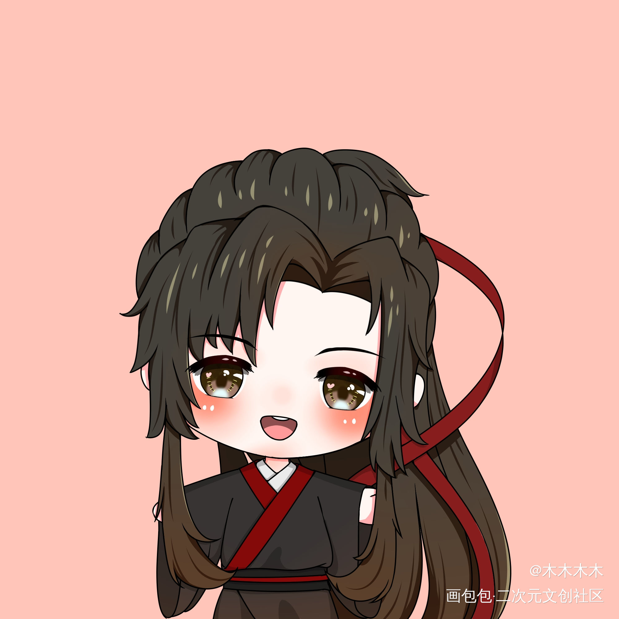 羡羡_魔道祖师忘羡手绘Q版绘画作品