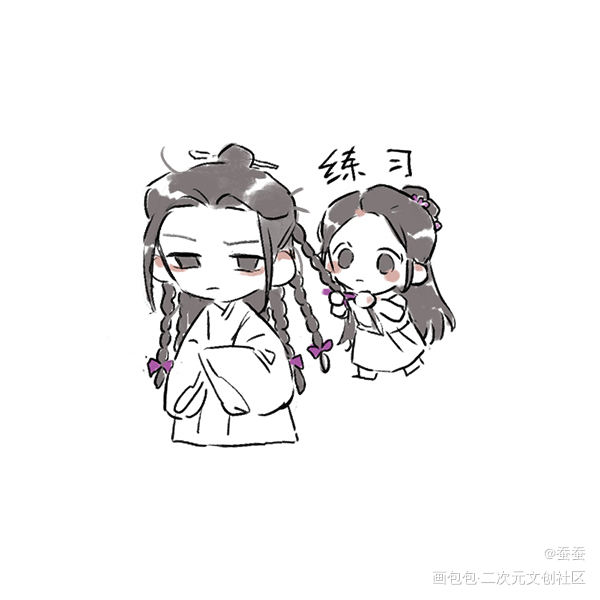 梳头_山河令曹蔚宁顾湘温客行周子舒绘画作品