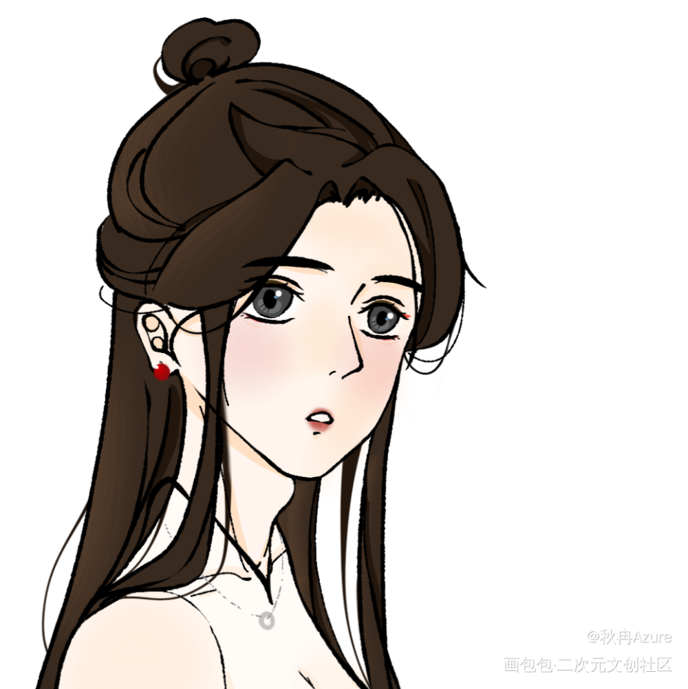 截了一下前两天的旗袍怜而已_天官赐福谢怜绘画作品