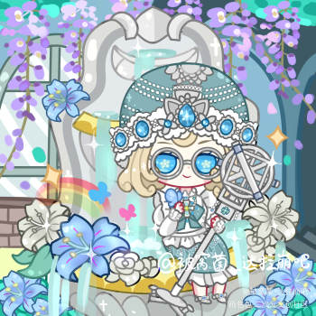 盲女——"建筑师"_第五人格海伦娜盲女q版头像绘画作品