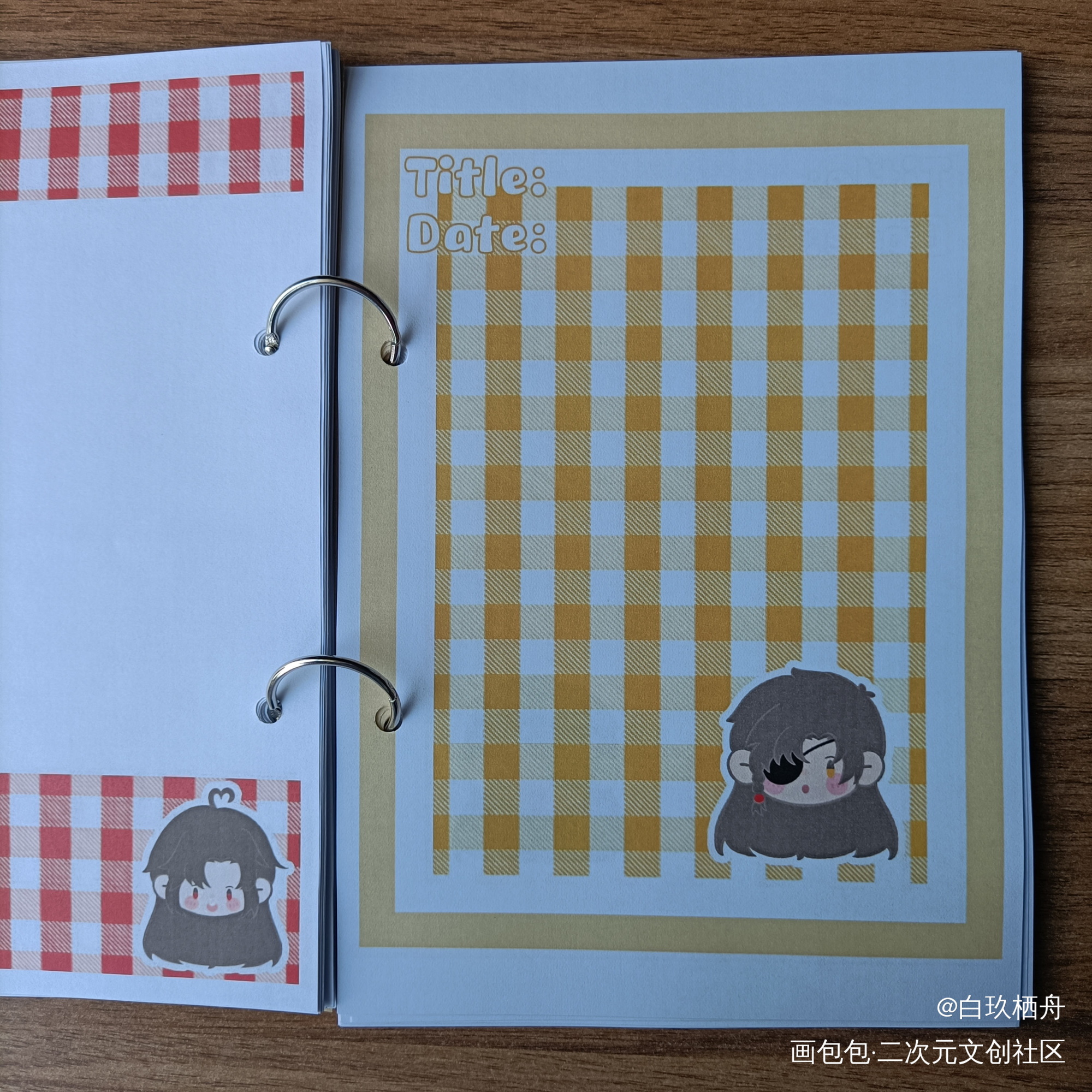 自制手帐本~_天官赐福魔道祖师花怜忘羡绘画作品