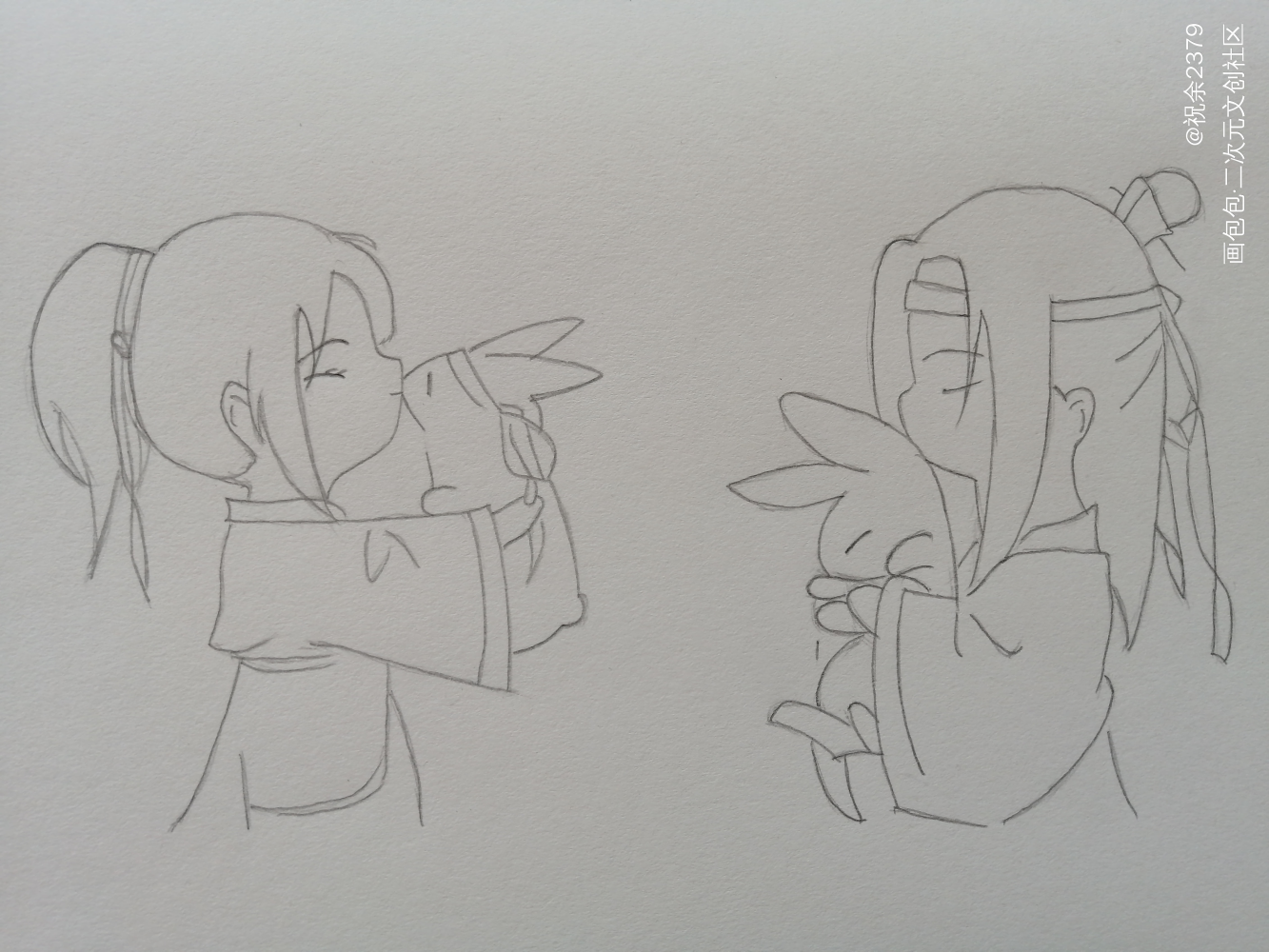 忘羡~_魔道祖师忘羡手绘临摹绘画作品