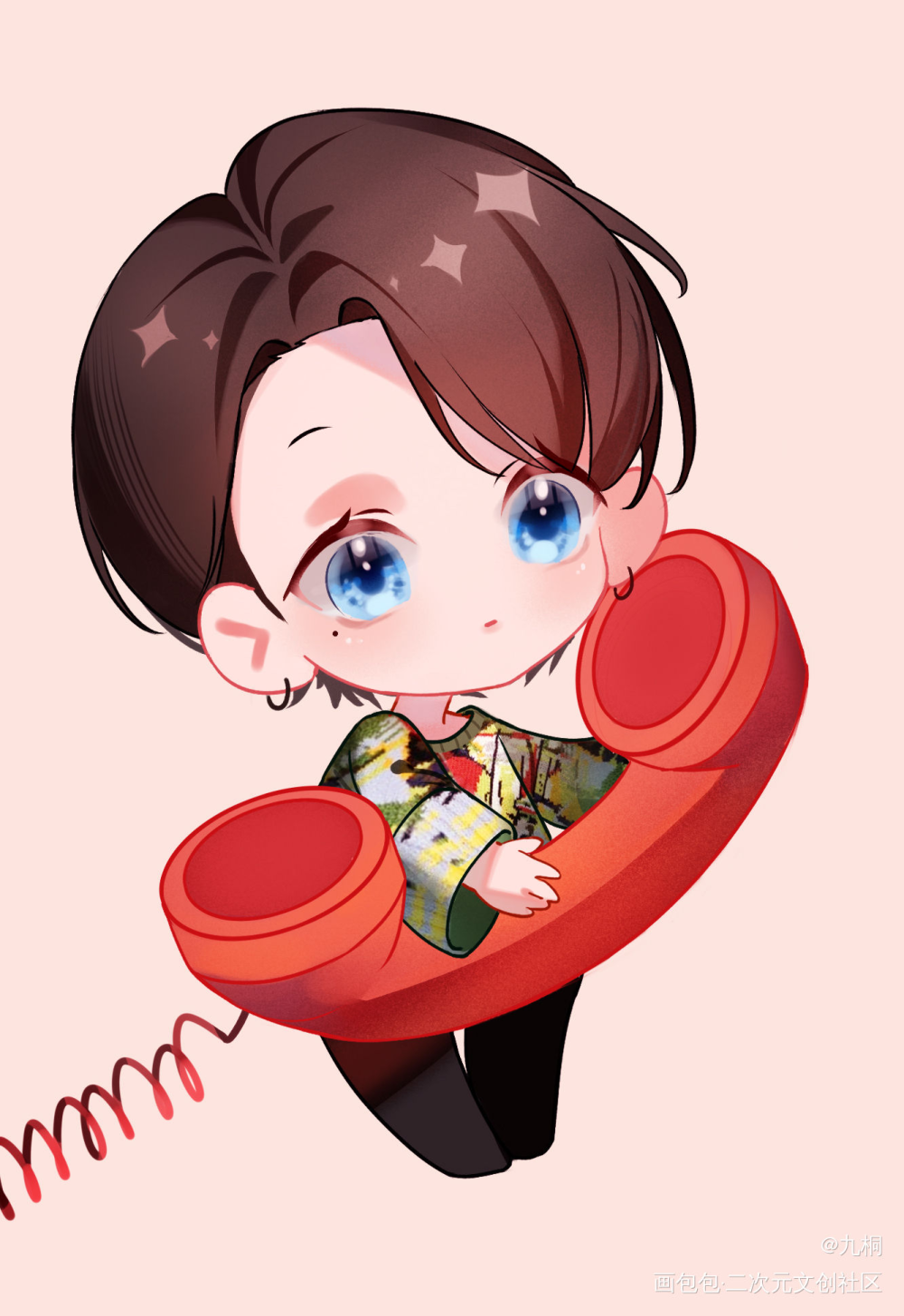滴~电话接通中~_samyu杨宇腾林子闳明星同人绘画作品