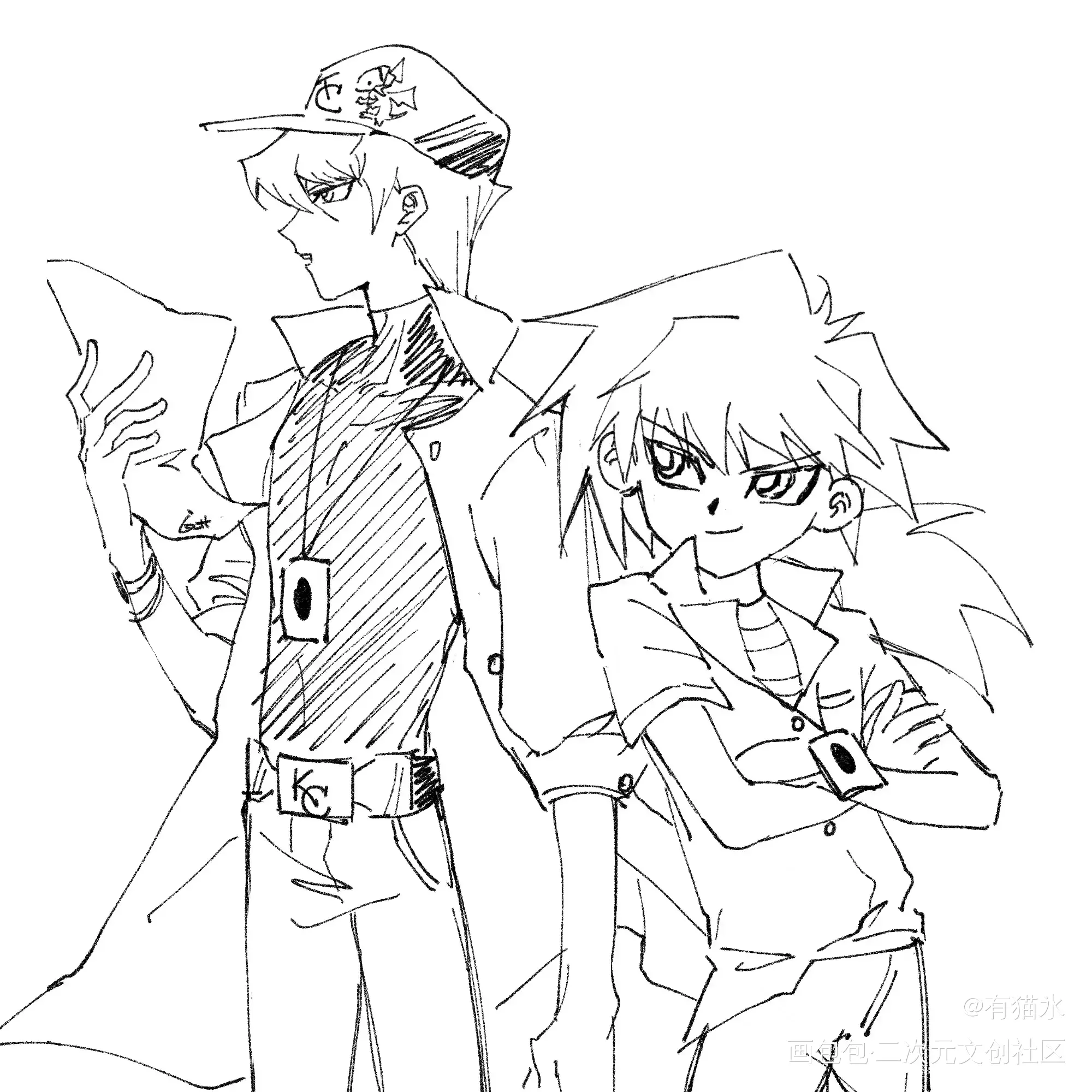 近期海马相关_游戏王海马濑人海马乃亚海马圭平绘画作品