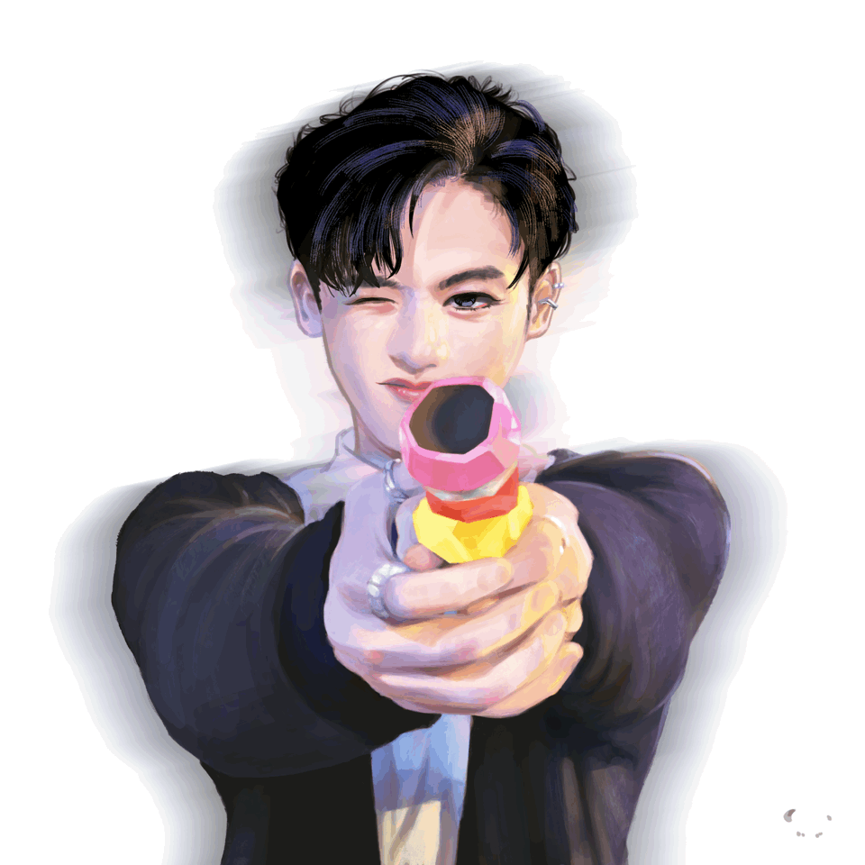 心动阻击??_林阳Tay郑明心NewwieeTayNew绘画作品
