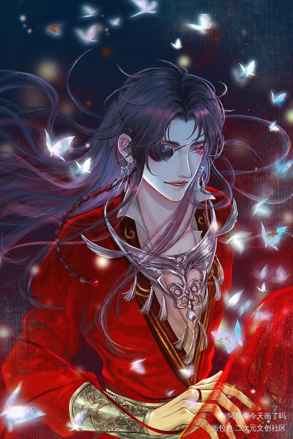 花怜情头_天官赐福花怜谢怜花城古风墨香铜臭绘画作品