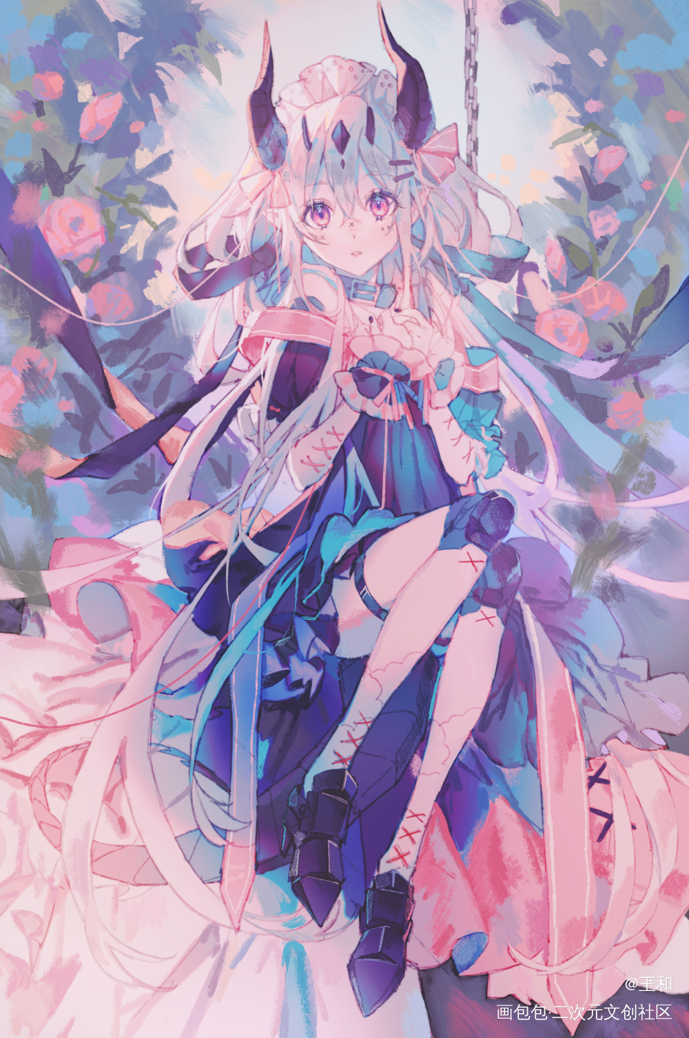 _立绘平涂原创绘画作品