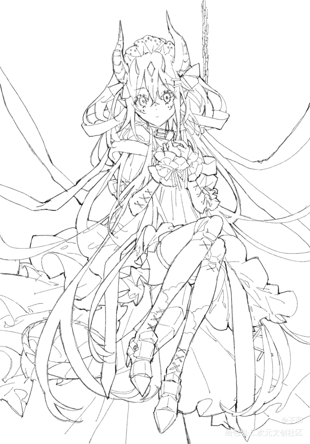 _立绘平涂原创绘画作品