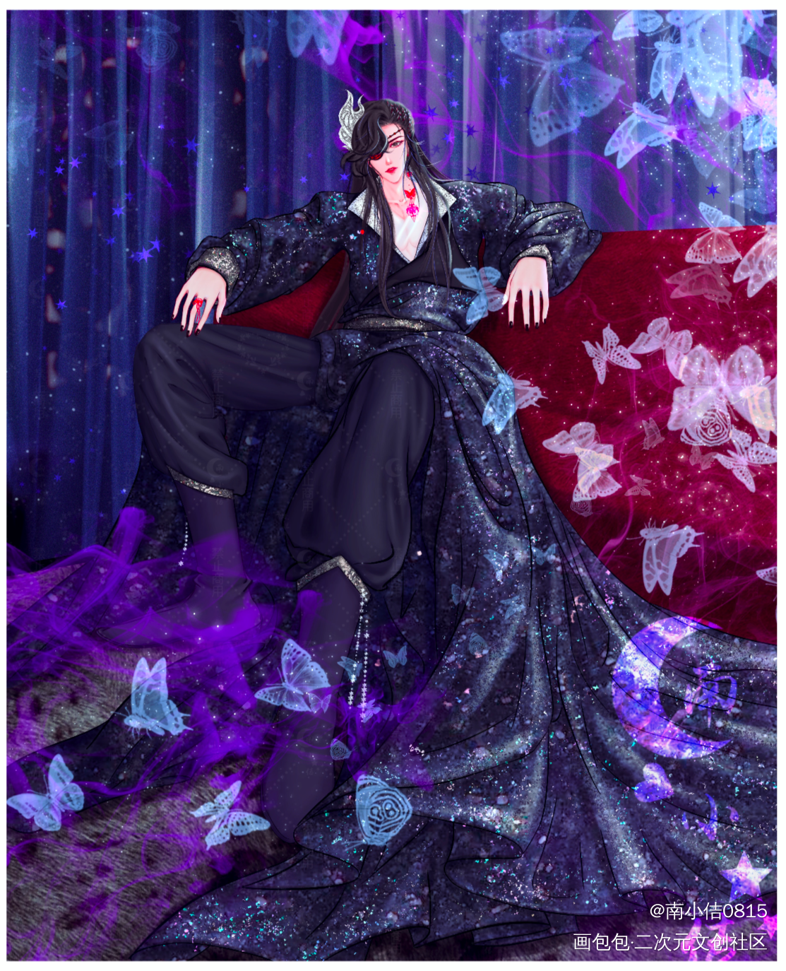 [天官赐福]同人图_天官赐福花怜古风厚涂绘画作品