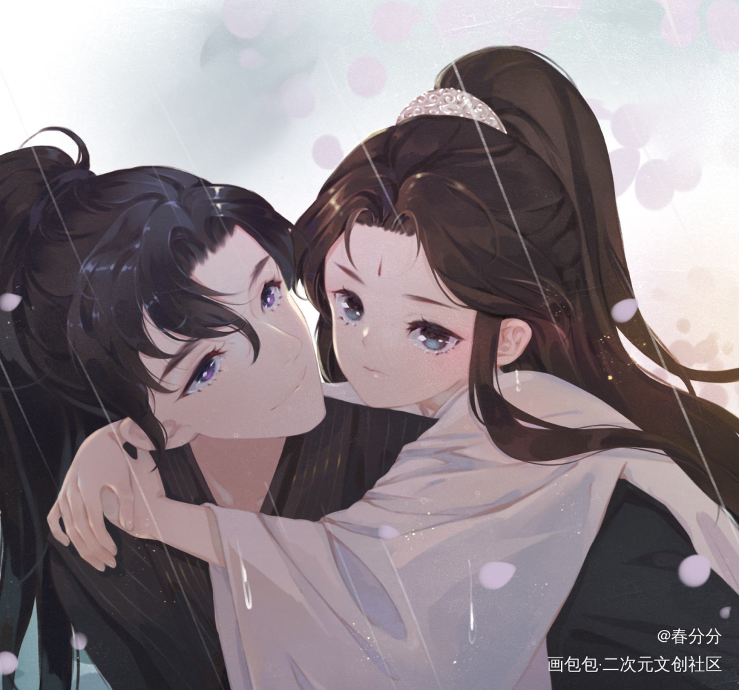 小师尊_二哈和他的白猫师尊燃晚墨燃楚晚宁绘画作品