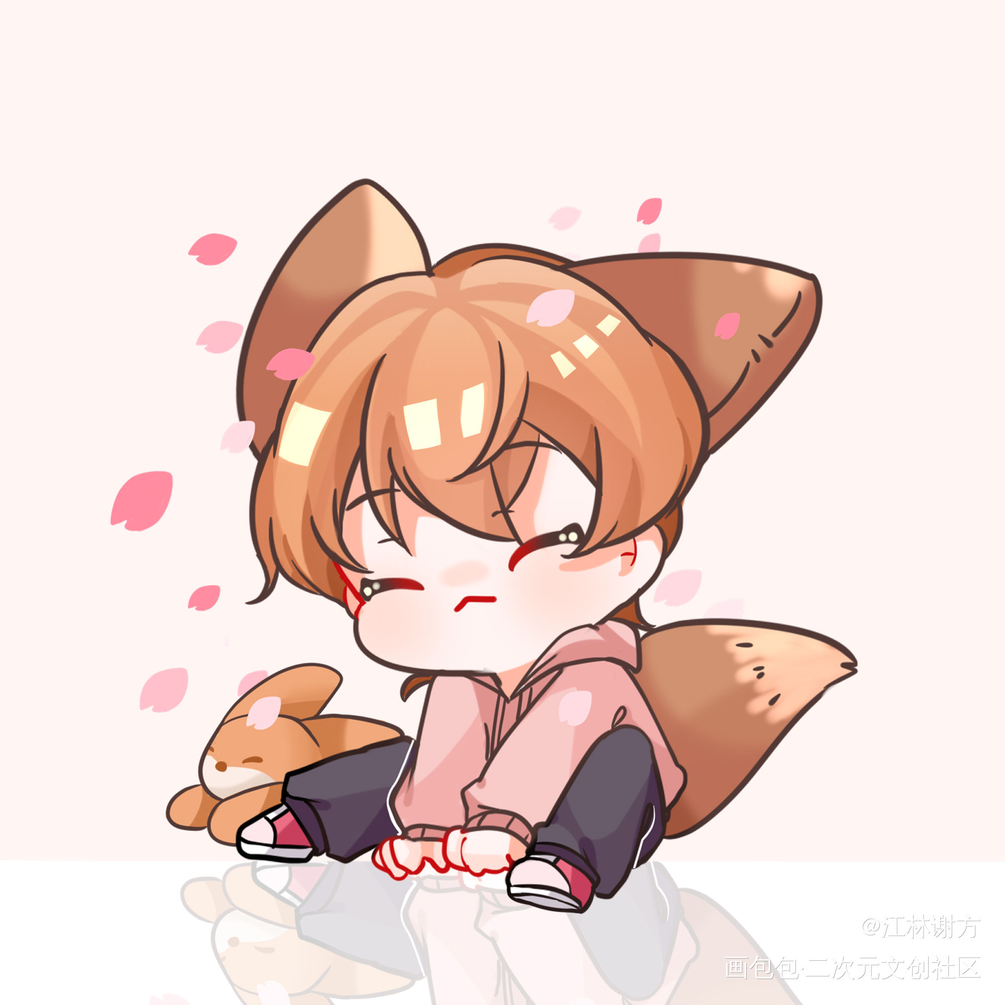 樱花小福泥~_野性觉醒绘画作品