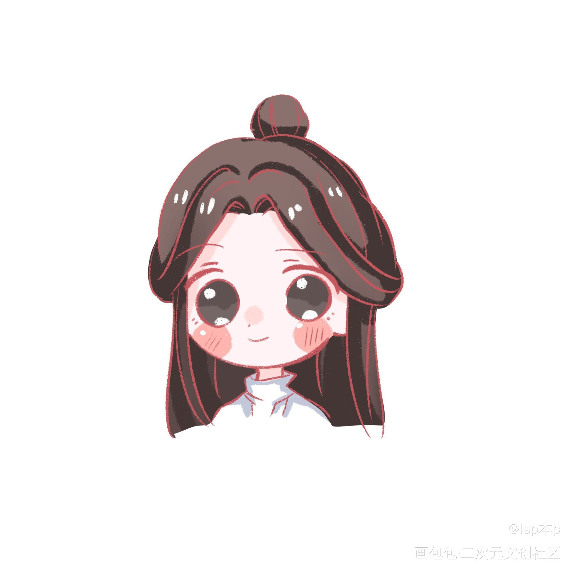 天官赐福Q版头像_天官赐福花怜Q版绘画作品