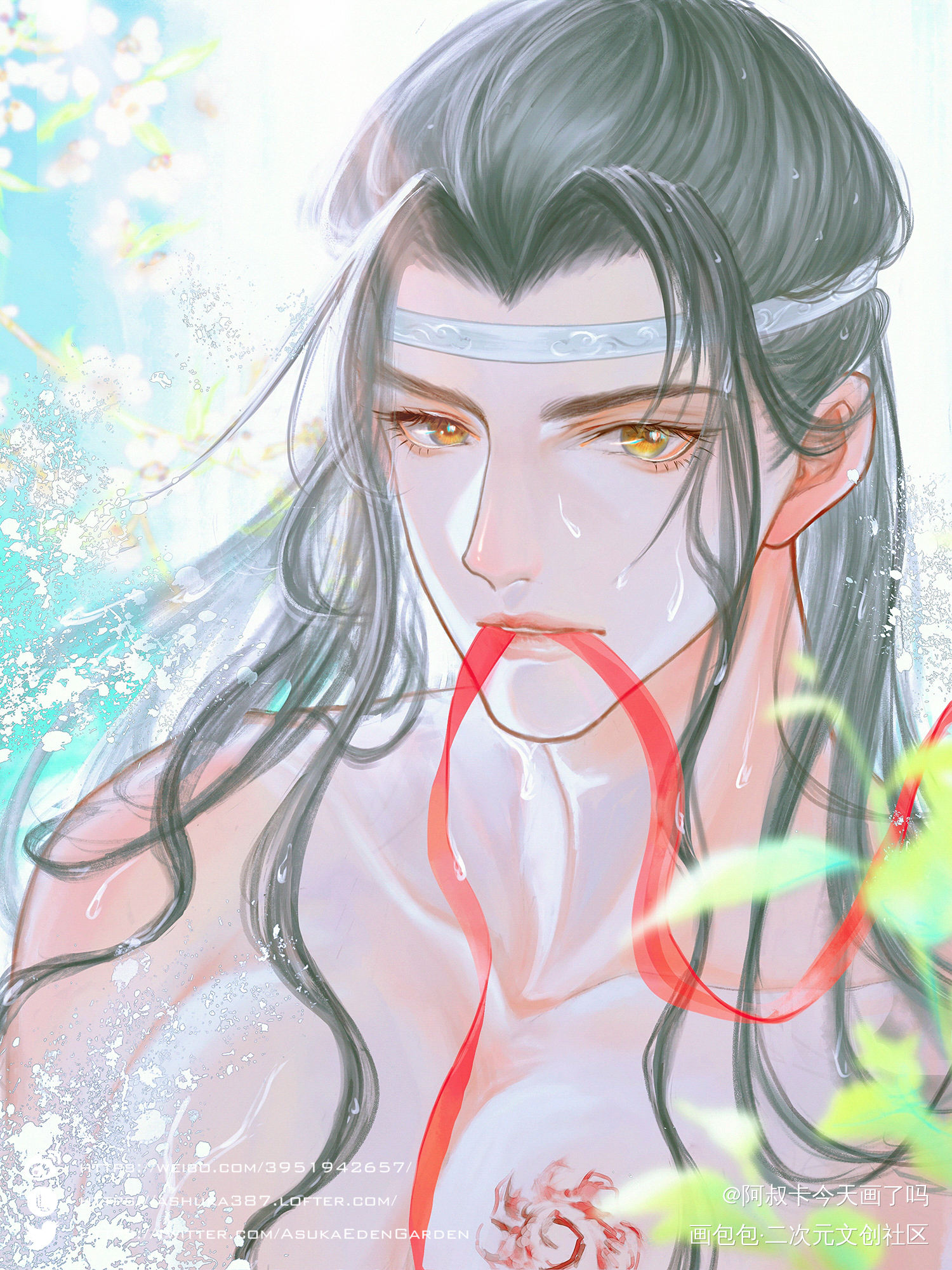大胸叽！_魔道祖师忘羡蓝忘机魏无羡古风墨香铜臭绘画作品