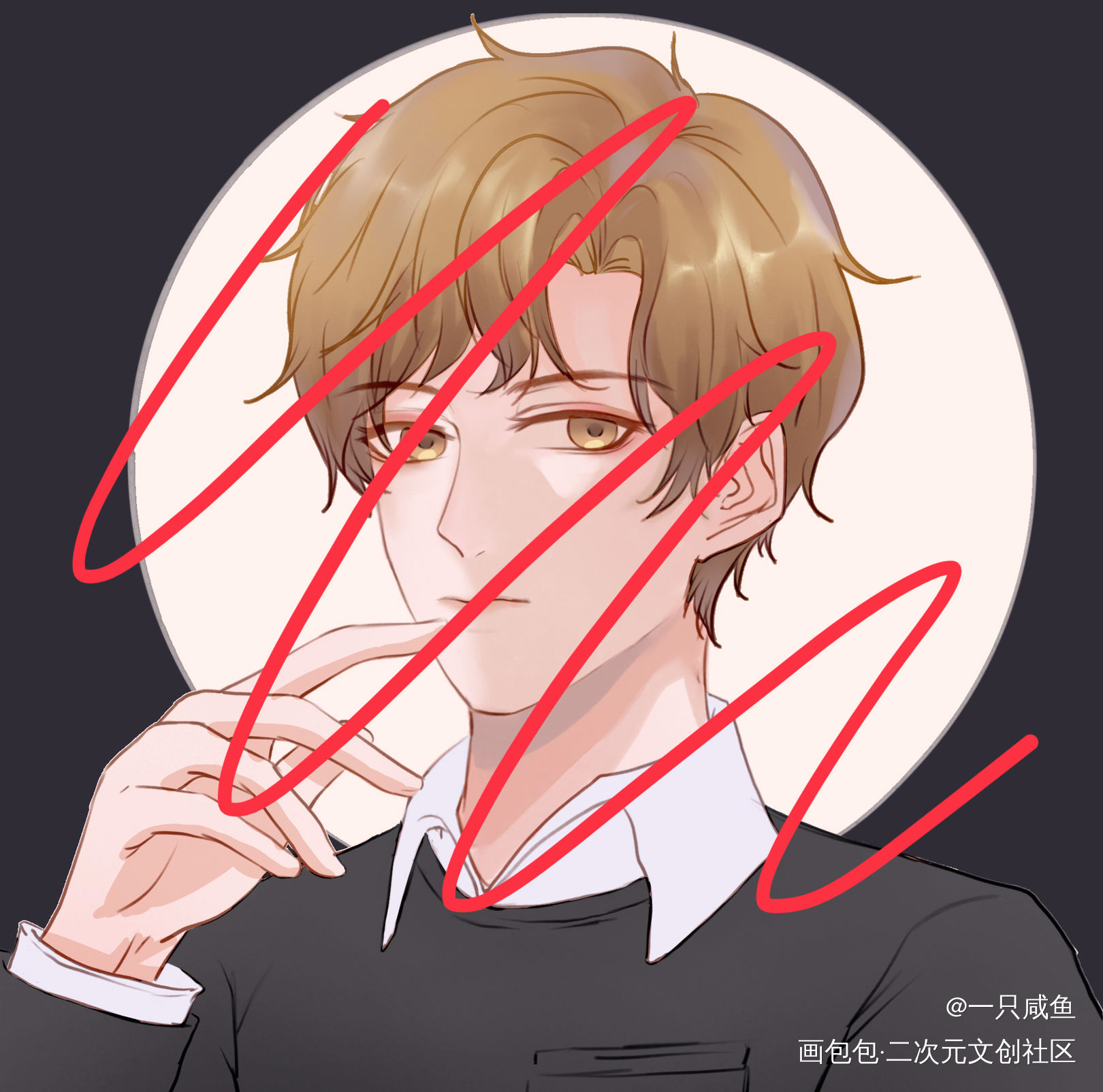 《狼行成双》邱大宝_狼行成双绘画作品