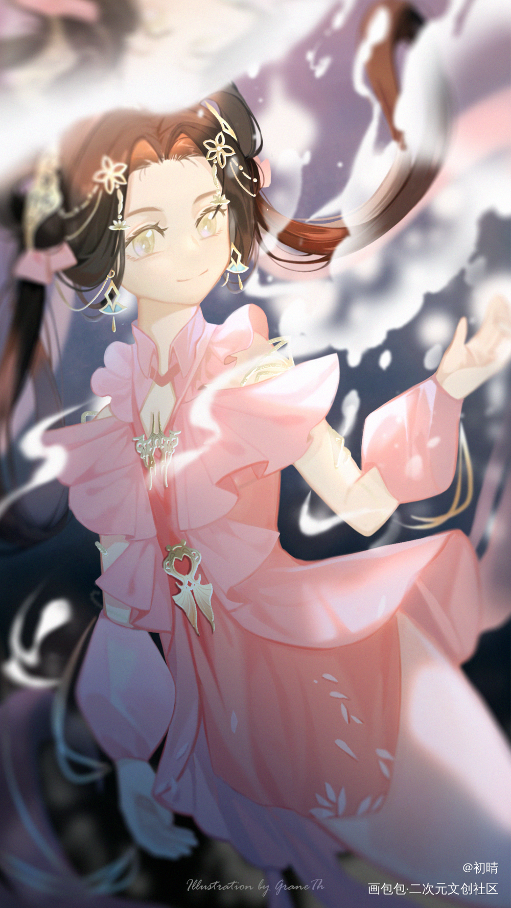 〖游〗_剑网3厚涂日系插画同人绘画作品
