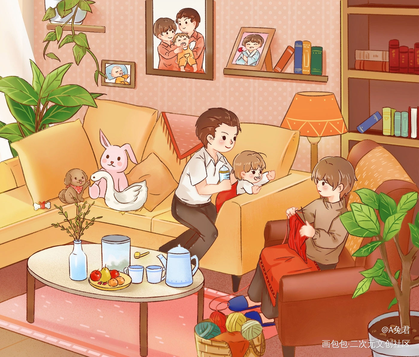 群秀_188男团群秀Q版绘画作品
